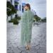 Picture of Chiffon Dark Sea Green Readymade Salwar Kameez