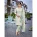 Picture of Chiffon Dark Sea Green Readymade Salwar Kameez