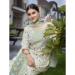 Picture of Chiffon Dark Sea Green Readymade Salwar Kameez