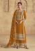 Picture of Good Looking Georgette Saddle Brown Straight Cut Salwar Kameez