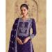 Picture of Sublime Georgette Midnight Blue Straight Cut Salwar Kameez