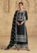 Picture of Elegant Georgette Black Straight Cut Salwar Kameez