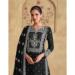 Picture of Elegant Georgette Black Straight Cut Salwar Kameez