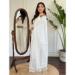 Picture of Superb Chiffon Off White Readymade Salwar Kameez