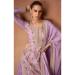 Picture of Ravishing Chiffon Plum Straight Cut Salwar Kameez
