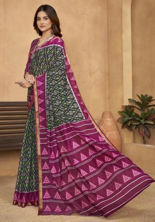 Picture of Splendid Cotton Dim Gray Saree