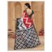 Picture of Well Formed Cotton Fire Brick Saree