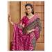 Picture of Charming Cotton Medium Violet Red Saree