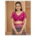 Picture of Charming Cotton Medium Violet Red Saree