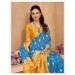 Picture of Pleasing Cotton Dark Turquoise Saree