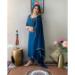 Picture of Nice Chiffon Dark Cyan Readymade Salwar Kameez