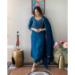 Picture of Nice Chiffon Dark Cyan Readymade Salwar Kameez