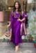 Picture of Sublime Chiffon Dark Violet Readymade Salwar Kameez