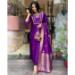 Picture of Sublime Chiffon Dark Violet Readymade Salwar Kameez