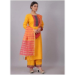 Picture of Cotton Dark Golden Rod Readymade Salwar Kameez