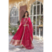 Picture of Appealing Georgette Dark Red Readymade Gown