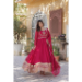 Picture of Appealing Georgette Dark Red Readymade Gown