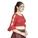 Picture of Magnificent Silk Dark Red Designer Blouse