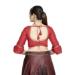 Picture of Magnificent Silk Dark Red Designer Blouse