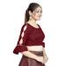 Picture of Well Formed Silk Maroon Designer Blouse
