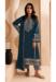 Picture of Georgette Dark Slate Grey Straight Cut Salwar Kameez