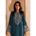 Picture of Georgette Dark Slate Grey Straight Cut Salwar Kameez