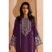 Picture of Stunning Georgette Purple Straight Cut Salwar Kameez