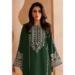 Picture of Georgette Sea Green Straight Cut Salwar Kameez