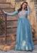 Picture of Beauteous Georgette Cadet Blue Readymade Gown
