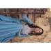 Picture of Beauteous Georgette Cadet Blue Readymade Gown