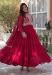 Picture of Comely Georgette Maroon Readymade Gown