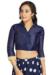 Picture of Admirable Silk Navy Blue Designer Blouse