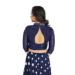 Picture of Admirable Silk Navy Blue Designer Blouse