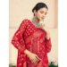 Picture of Alluring Georgette Crimson Saree