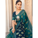 Picture of Bewitching Georgette Teal Saree