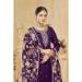 Picture of Nice Silk Purple Straight Cut Salwar Kameez