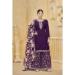 Picture of Nice Silk Purple Straight Cut Salwar Kameez