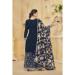 Picture of Silk Midnight Blue Straight Cut Salwar Kameez