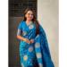 Picture of Magnificent Silk Midnight Blue Saree