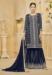 Picture of Georgette Midnight Blue Straight Cut Salwar Kameez