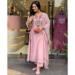 Picture of Shapely Silk Rosy Brown Readymade Salwar Kameez