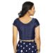 Picture of Pleasing Silk Navy Blue Designer Blouse