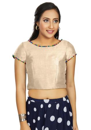 Picture of Appealing Silk White Designer Blouse