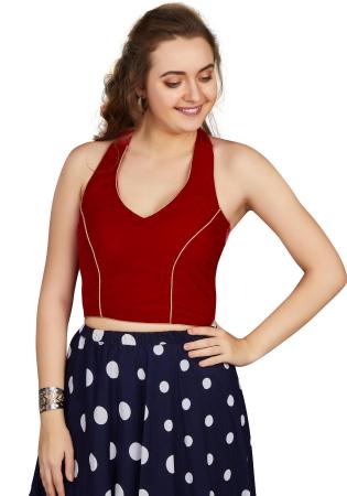 Picture of Classy Silk Maroon Designer Blouse