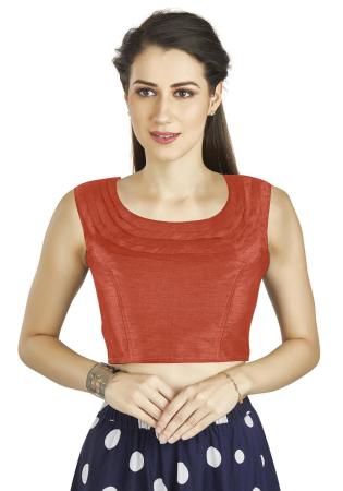 Picture of Beauteous Silk Chocolate Designer Blouse