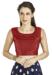 Picture of Well Formed Silk Fire Brick Designer Blouse
