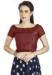 Picture of Wonderful Silk Maroon Designer Blouse