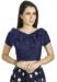 Picture of Pleasing Silk Navy Blue Designer Blouse