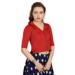 Picture of Alluring Silk Fire Brick Designer Blouse