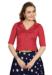 Picture of Admirable Silk Indian Red Designer Blouse